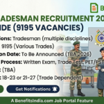 CRPF Tradesman Recruitment 2026 – Full Guide (9195 Vacancies)
