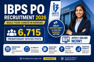 IBPS PO Recruitment 2026 Apply Online for 6,715 Probationary Officer Posts