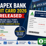 MP Apex Bank Admit Card 2026 Released: Download Hall Ticket, Exam Date, Direct Link & Complete Candidate Guide