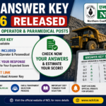 NCL Answer Key 2026 Released for HEMM Operator & Paramedical Posts
